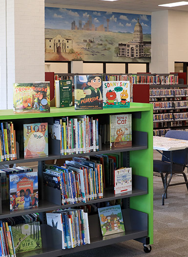 Red Oak Library Book Shelves